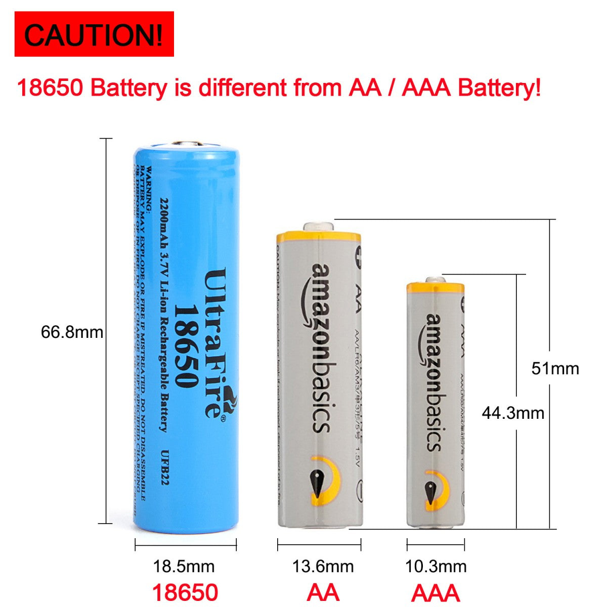 Par Bateria Recargable 18650 3.7 V - 2200 mAh