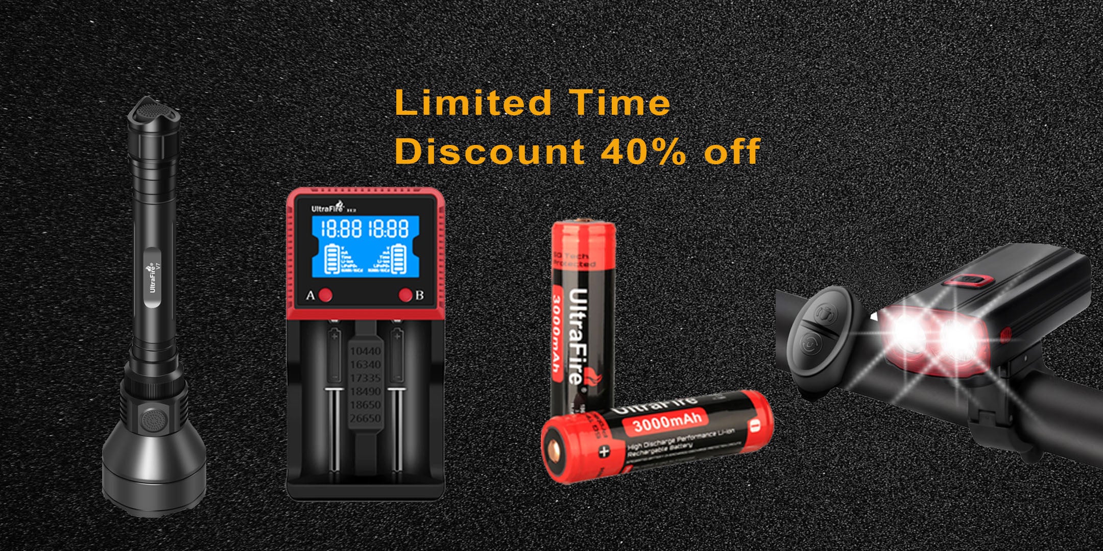 Ultrafire best sale bike light