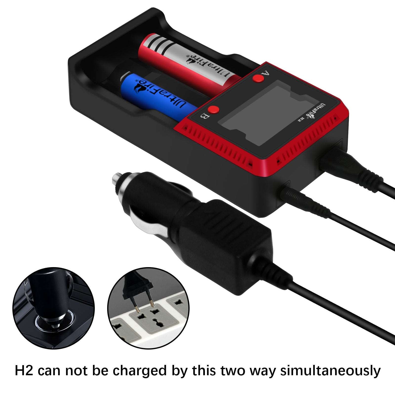 UltraFire H2 2/4 Slots US/EU Standard Charger