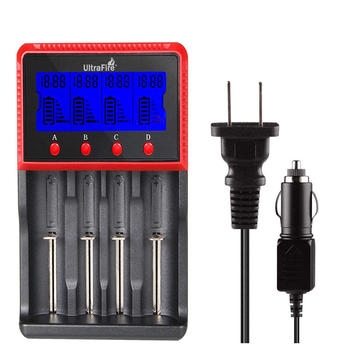 UltraFire H2 2/4 Slots US/EU Standard 18650 Charger