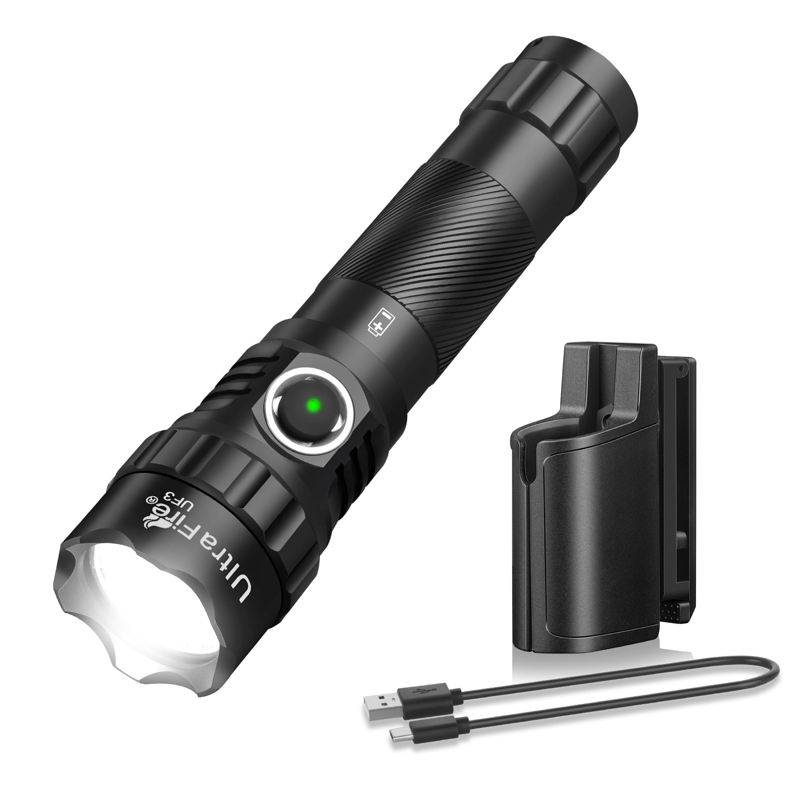 UF3 Rechargeable Tactical Flashlight SET 2