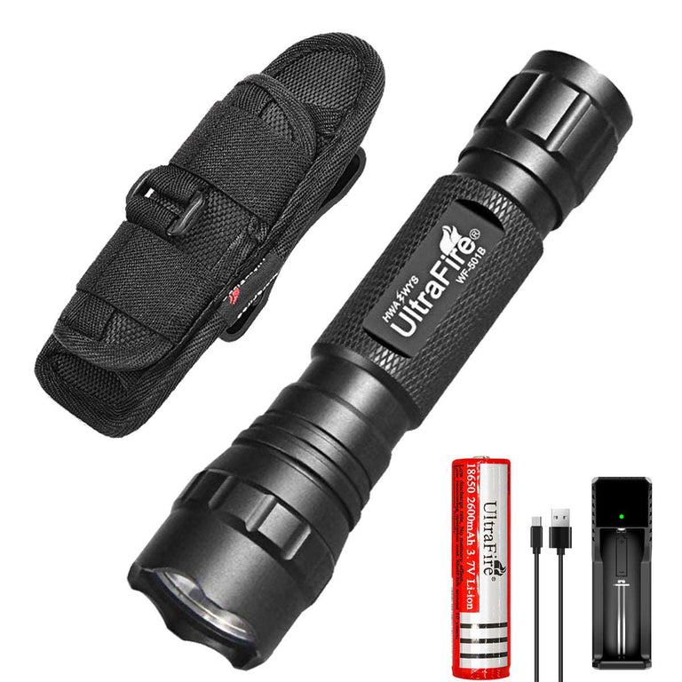 WF-501B Tactical Flashlight - With Holster - UltraFire Store