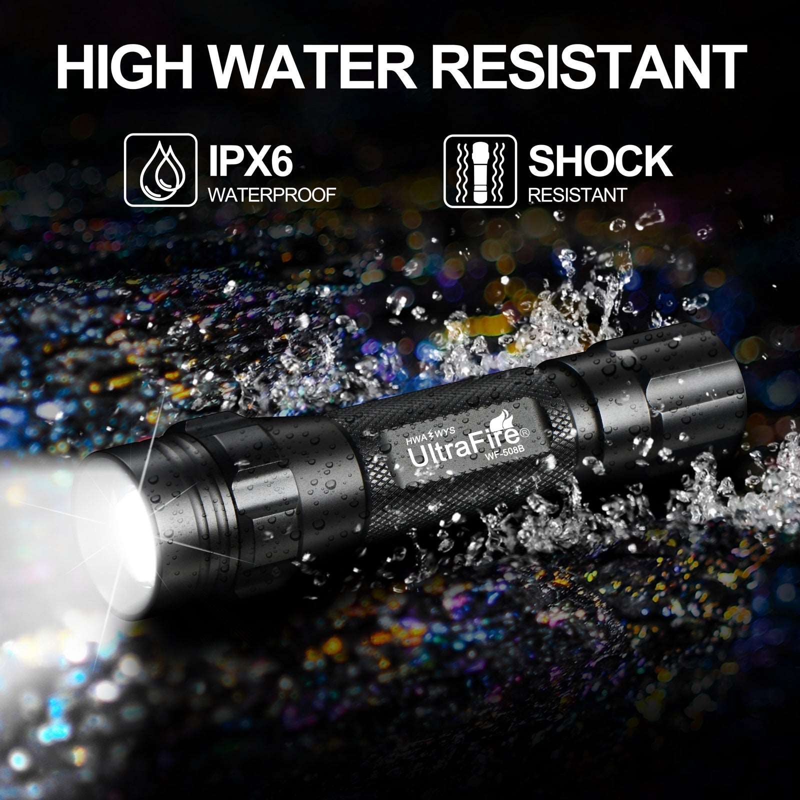 WF-508B Telescopic Focusing Flashlight