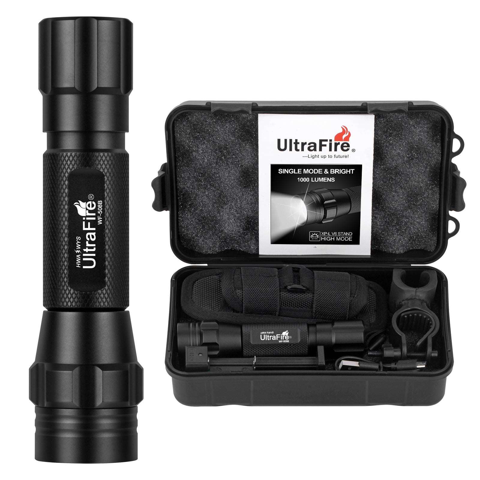 WF-508B Telescopic Focusing Flashlight