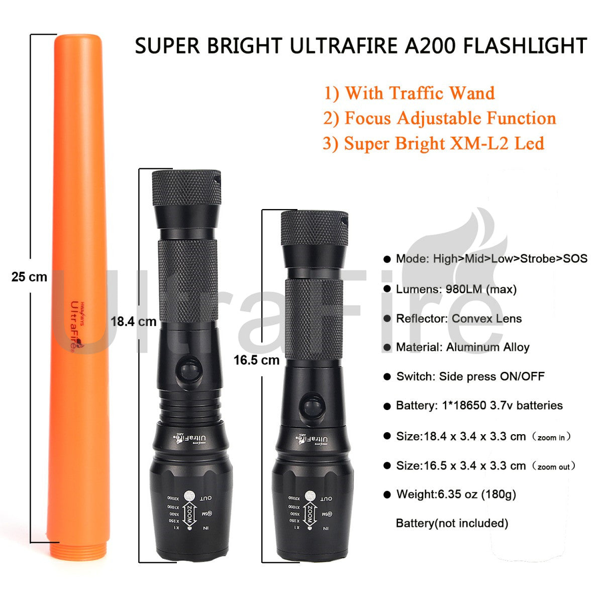 Signal Traffic Stick for Flashlight (3 Pack)