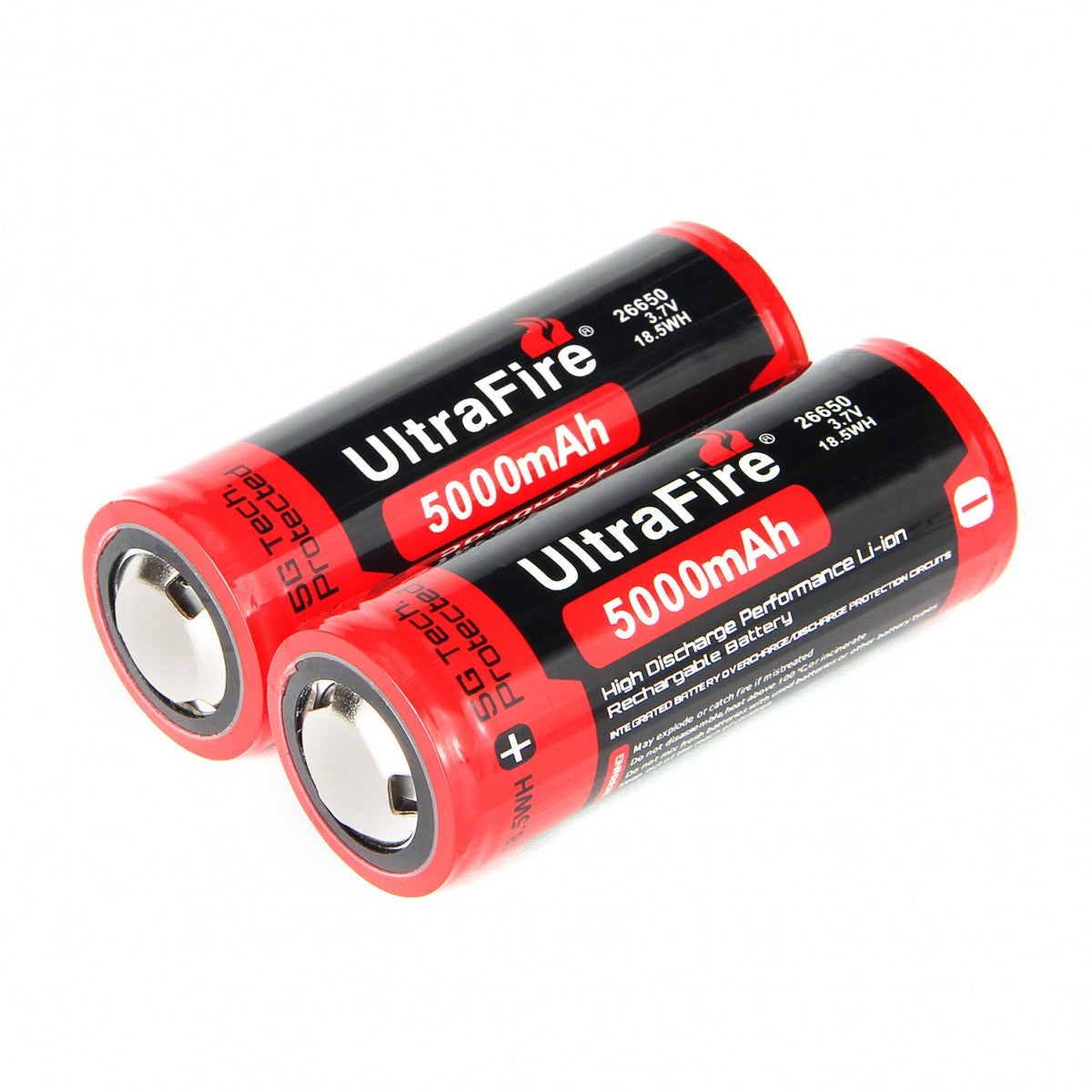 UltraFire 5000MAH Li-ion 18650 3.7V Rechargeable Battery Blue Batteries